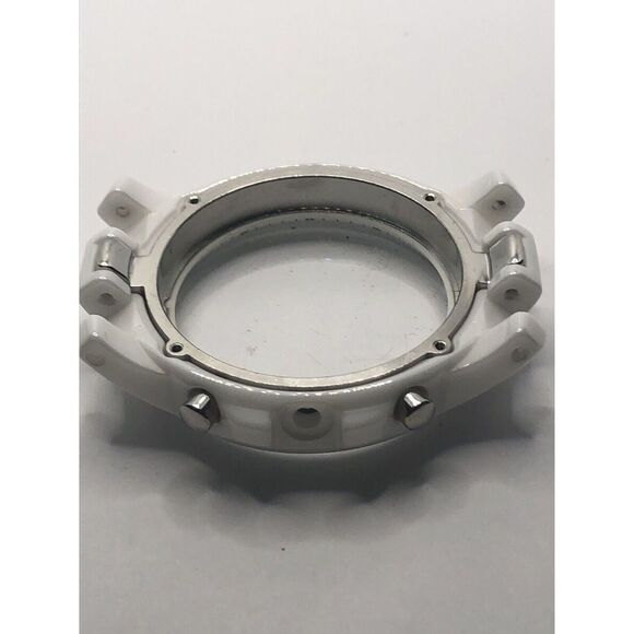 Michael Kors Watch Parts Case Only White Ceramic W/Crystal 40mm GY383 - Picture 6 of 9